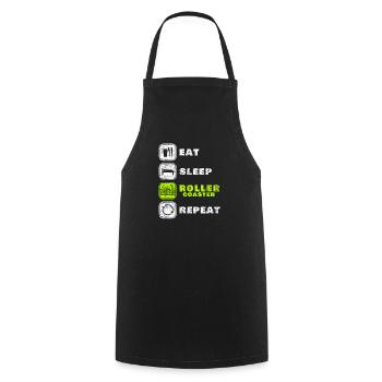 roller coaster - Cooking Apron - black - Front - AI Model Male 185 dark (185cm)