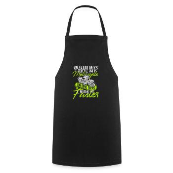 Moto - Tablier de cuisine - noir - Devant - AI Model Male 185 dark (185cm)