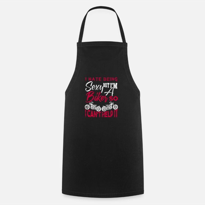 motorcycle - Cooking Apron - black