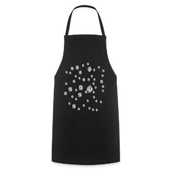 diamond - Cooking Apron - black - Front - AI Model Male 185 dark (185cm)