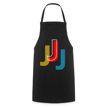 j - Cooking Apron - black - Front - AI Model Male 185 dark (185cm)