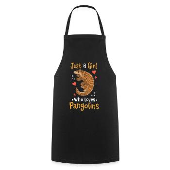 Pangolin Pangolin lovers - Cooking Apron - black - Front - AI Model Male 185 dark (185cm)