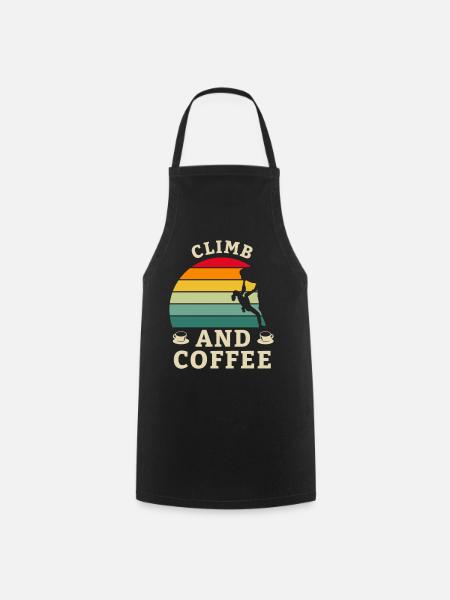 Boulder Climbing Mountaineering Rock Climbing Gift - Cooking Apron - black