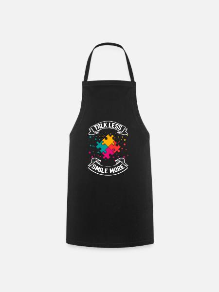 Autisme - Tablier de cuisine - noir