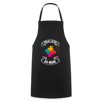 Tshirt autistique Autimus Cadeau Asperger Enfants - Tablier de cuisine - noir - Devant - AI Model Male 185 dark (185cm)