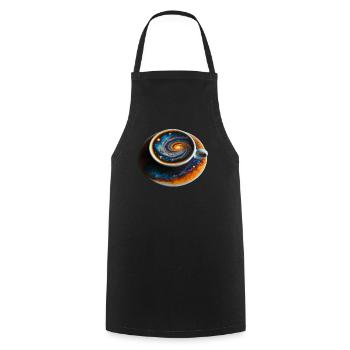Space Coffee Galaxy Delicious - Cooking Apron - black - Front - AI Model Male 185 dark (185cm)