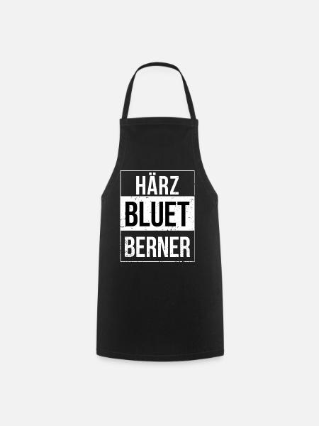 Bern Härzbluetberner Berner - Kochschürze - Schwarz