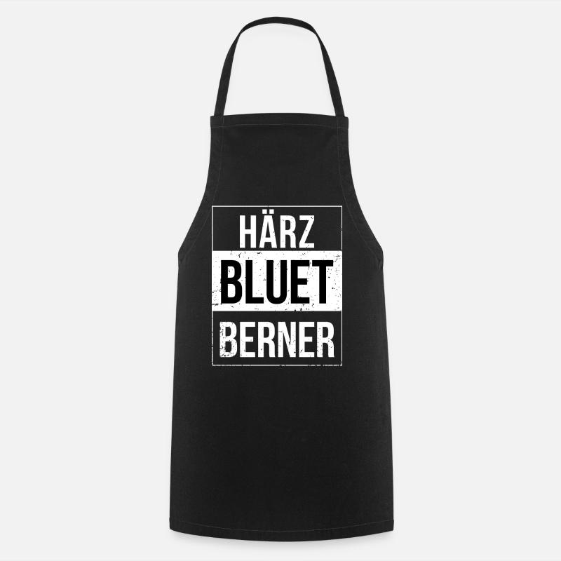 Bern Härzbluetberner Berner - Kochschürze - Schwarz