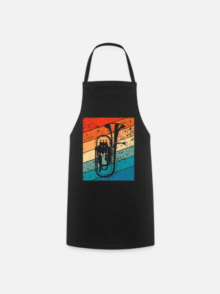 Euphonium Horn Orchester Musiker Blasinstrument - Kochschürze - Schwarz