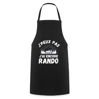 J ai encore randonnée 1 - Tablier de cuisine - noir - Devant - AI Model Male 185 dark (185cm)