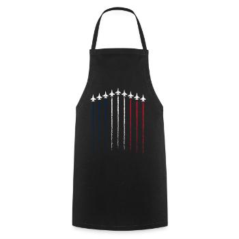 Jet Parade Tricolore - Tablier de cuisine - noir - Devant - AI Model Male 185 dark (185cm)