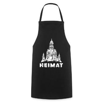 Heimat Frauenkirche Dresden - Stadt Liebe - Kochschürze - Schwarz - Vorne - AI Model Male 185 dark (185cm)