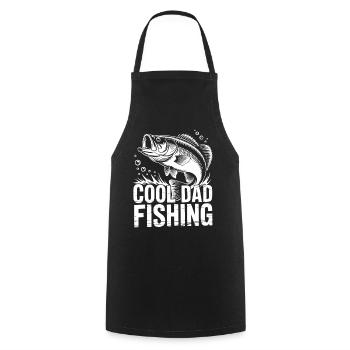 Cool Dad Fishing Angel Fishtank Design - Kochschürze - Schwarz - Vorne - AI Model Male 185 dark (185cm)