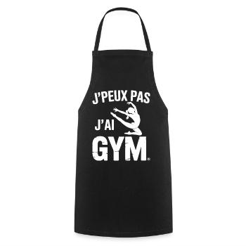 Gymnastik Geschenk Ich kann nicht Ich habe Gym - Kochschürze - Schwarz - Vorne - AI Model Male 185 dark (185cm)