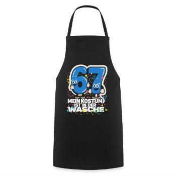 My Costume Is In The Wash 67 Funny - Cooking Apron - black - Front - AI Model Male 185 dark (185cm)