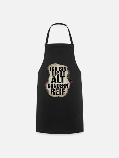 I'm not old but mature - Cooking Apron - black