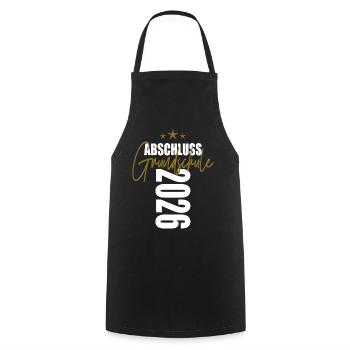 Abschluss_Grundschule_2026 - Cooking Apron - black - Front - AI Model Male 185 dark (185cm)