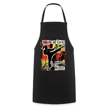 Artes Marciales Mujeres - Kochschürze - Schwarz - Vorne - AI Model Male 185 dark (185cm)