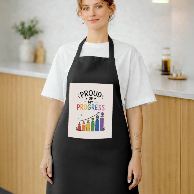 Fier de mes progrès Tablier de cuisine