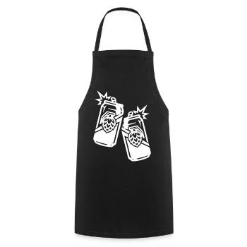 Beer Can Hops Can Beer - Tablier de cuisine - noir - Devant - AI Model Male 185 dark (185cm)