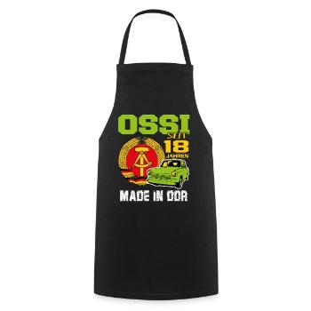 Geburtstag DDR Ossi Ost Produkt 18 Jahre - Kochschürze - Schwarz - Vorne - AI Model Male 185 dark (185cm)