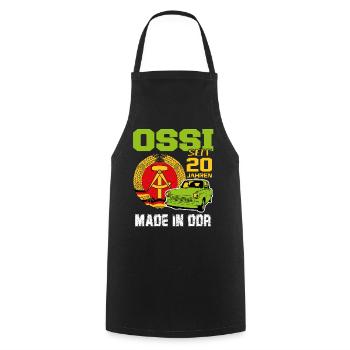 Geburtstag DDR Ossi Ost Produkt 20 Jahre - Kochschürze - Schwarz - Vorne - AI Model Male 185 dark (185cm)