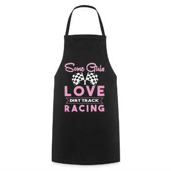 Dirt Track Racing - Kochschürze - Schwarz - Vorne - AI Model Male 185 dark (185cm)
