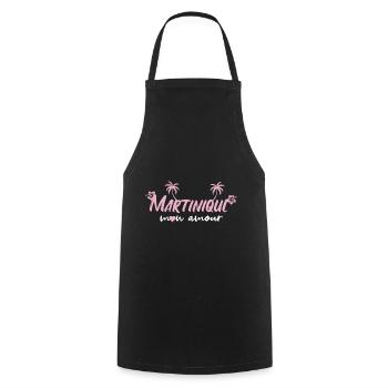 Martinique - Tablier de cuisine - noir - Devant - AI Model Male 185 dark (185cm)