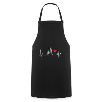 I love Barcelona - Cooking Apron - black - Front - AI Model Male 185 dark (185cm)