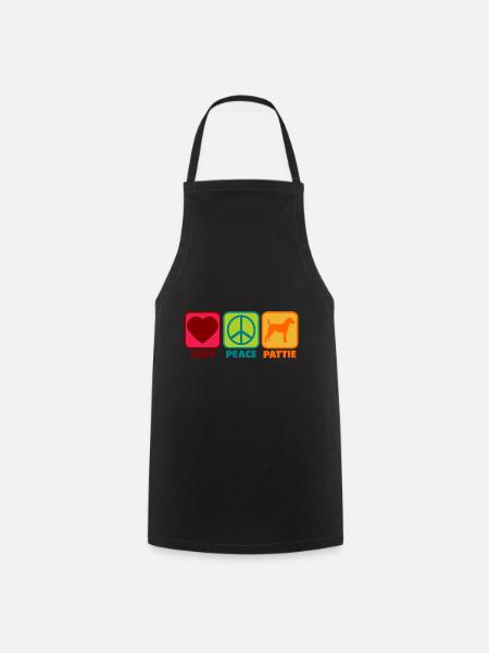 Patterdale Terrier Mama Mom Mistress Sayings Love - Cooking Apron - black
