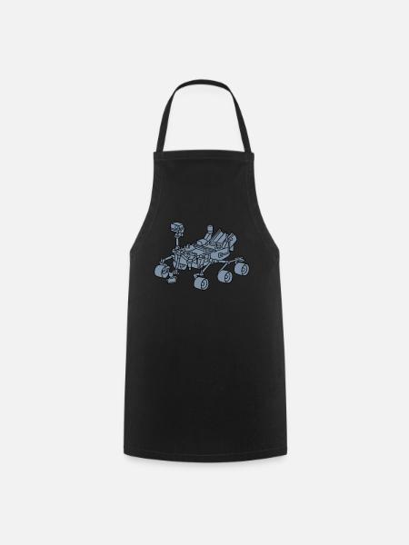 Curiosity, the Marsrover 2 - Cooking Apron - black