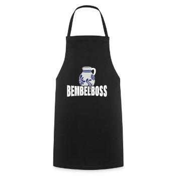 Bembelboss Apfelwein Äppler Ebbelwoi - Kochschürze - Schwarz - Vorne - AI Model Male 185 dark (185cm)