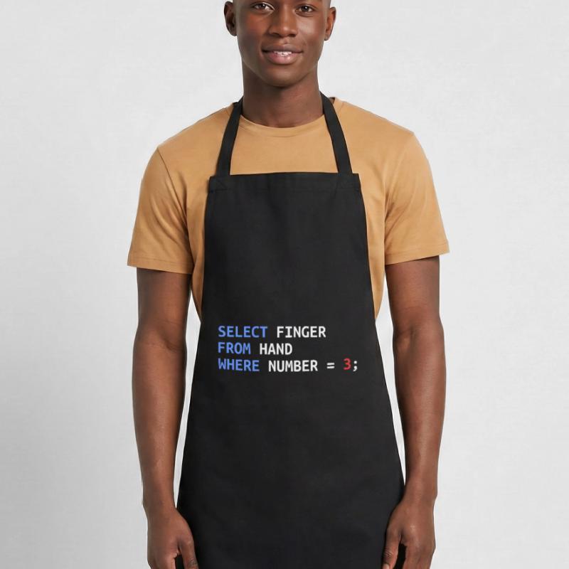 Middle Finger Select SQL Developer Funny Gift Cooking Apron