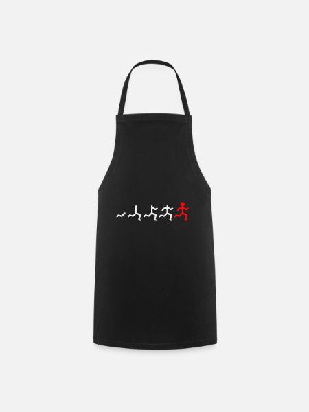 Lustiges Geschenk Marathonläufer Jogger Marathon - Kochschürze - Schwarz