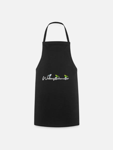 Wellensittich - Kochschürze - Schwarz