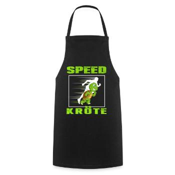 runner schildkröte speed kröte läuft leichtathlet - Kochschürze - Schwarz - Vorne - AI Model Male 185 dark (185cm)