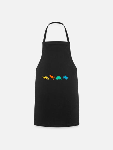 dinosaure - Tablier de cuisine - noir