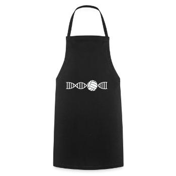 Volleyball Beachvolleyball Volleyballer Sport DNA - Kochschürze - Schwarz - Vorne - AI Model Male 185 dark (185cm)