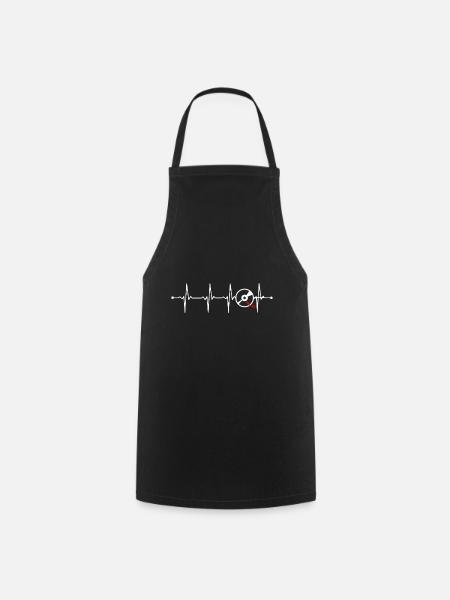 Disque vinyle battement de coeur HEINBEAT VINYL - Tablier de cuisine - noir