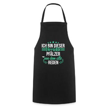 Pfalz Rheinlandpfalz Pfälzer Heimat Spruch - Kochschürze - Schwarz - Vorne - AI Model Male 185 dark (185cm)