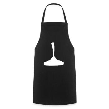 Stockschießen Eisstockschießen Eisstock Silhouette - Kochschürze - Schwarz - Vorne - AI Model Male 185 dark (185cm)