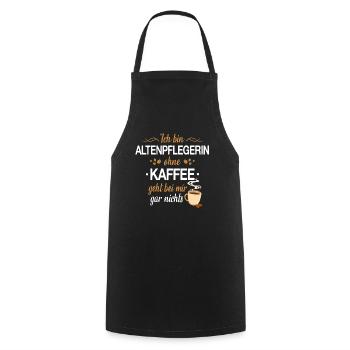 Altenpflegerin Pfleger Beruf Spruch Altenpflege - Kochschürze - Schwarz - Vorne - AI Model Male 185 dark (185cm)