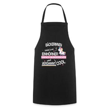 Bäcker Bäckerin Bäckerei Beruf Spruch - Kochschürze - Schwarz - Vorne - AI Model Male 185 dark (185cm)