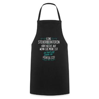 Steuerberaterin Steuer Steuerberatung Beruf Spruch - Kochschürze - Schwarz - Vorne - AI Model Male 185 dark (185cm)