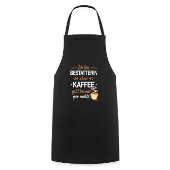 Bestatter Bestatterin Bestatten Beruf Spruch - Kochschürze - Schwarz - Vorne - AI Model Male 185 dark (185cm)
