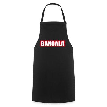 Bangala | logo skate deluxe | cadeau beauf - Tablier de cuisine - noir - Devant - AI Model Male 185 dark (185cm)