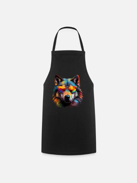 Wolf Sonnenbrille - Kochschürze - Schwarz