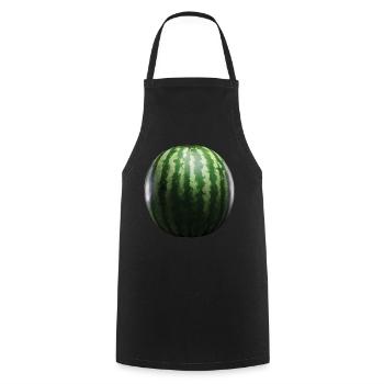 Wassermelone Obst Geschenk - Kochschürze - Schwarz - Vorne - AI Model Male 185 dark (185cm)