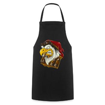Bald eagle - Cooking Apron - black - Front - AI Model Male 185 dark (185cm)