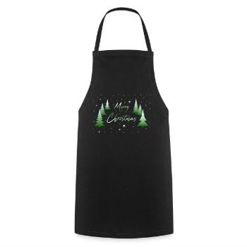 Joyeux Noël - Tablier de cuisine - noir - Devant - AI Model Male 185 dark (185cm)